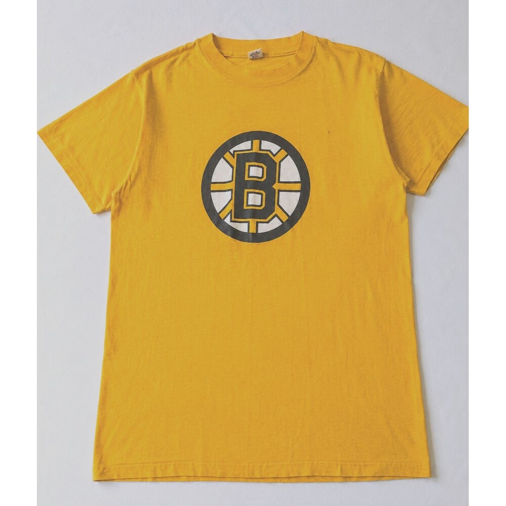 70s Boston Bruins T Shirt Vintage Hanes USA Single Stitch NHL Hockey Men Medium
